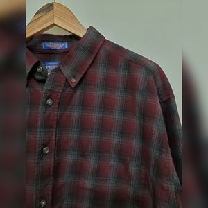 Pendleton Button Up XL Shirt 100% Wool